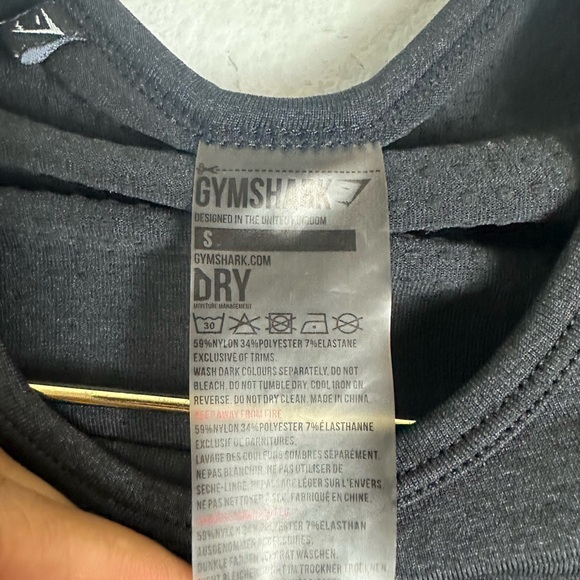 Gymshark Vital Seamless 2.0 Crop Top Gym Slim Training Cropped Shirt Size S - Picture 4 of 5